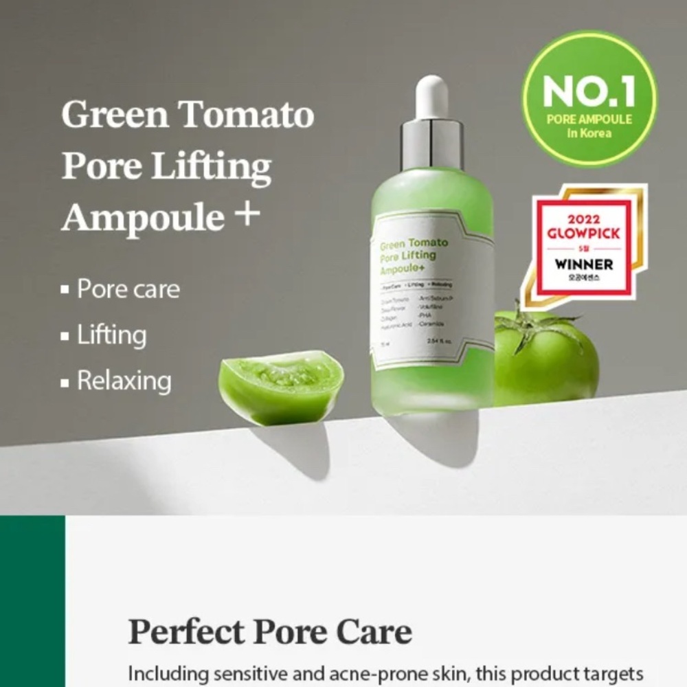 Sungboon Editor Green Tomato Pore Lifting Ampoule